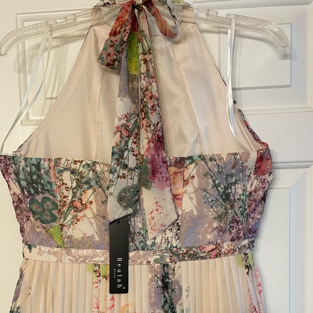 Floral Halter Maxi Gown - Picture 2 of 8